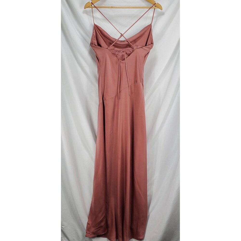 ASTR The Label Women's ACDR101114S Red Maxi Dress Palisades Cowl Neck Sz M - Picture 2 of 15
